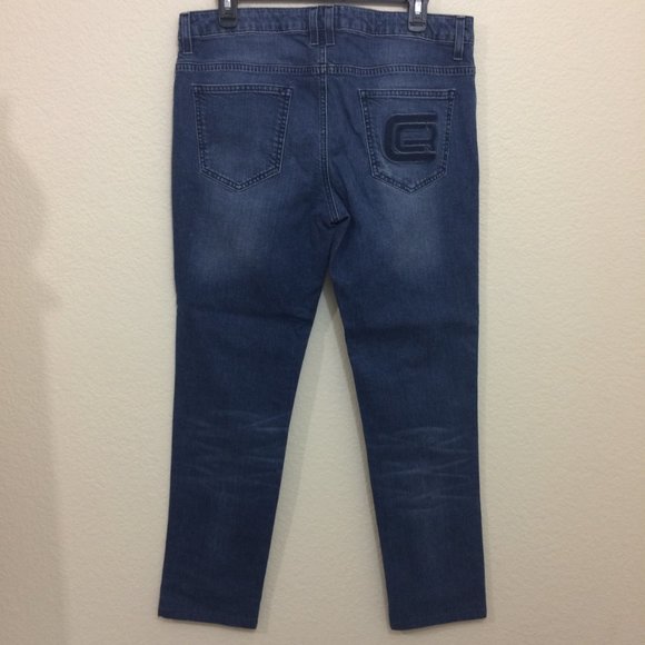 Just Cavalli Mens Slim Fit Medium Wash Jeans Logo - Picture 5 of 11